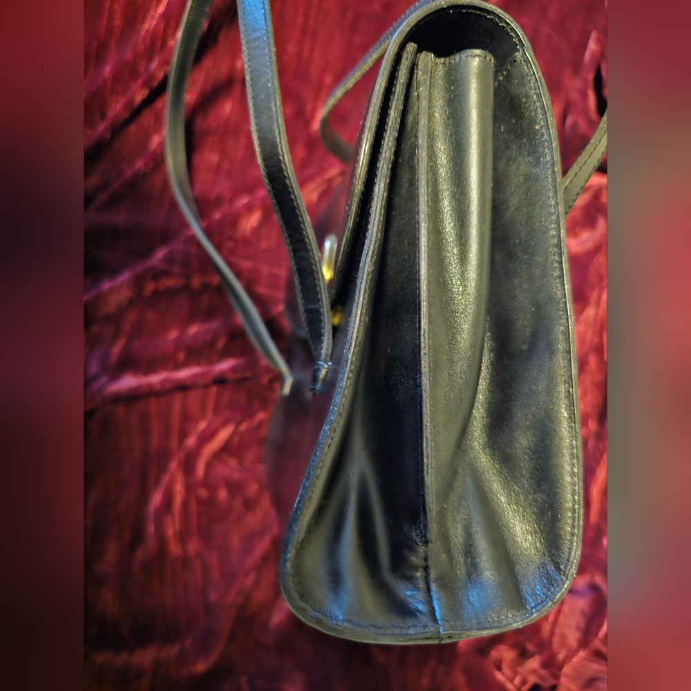 DIOR Vintage Black Leather Handbag - Picture 6 of 9
